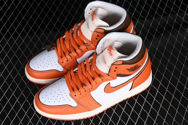 All categories Air Jordan Jordan series basketball shoes Air Jordan 1 High Pure original Air Jordan 1 High OG "Starfish" AJ1 Joe 1 Hermes Orange high-top basketball shoes DO9369-101